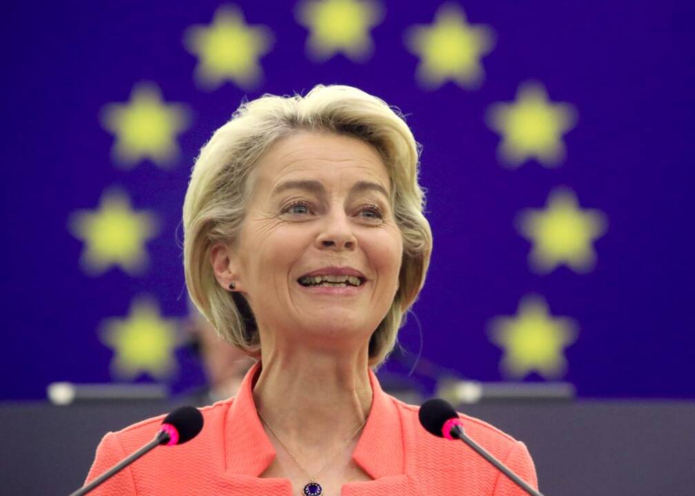 Europos Komisijos pirmininkė Ursula von der Leyen Europos Parlamente perskaitė metinį pranešimą.