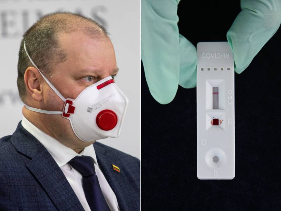 Premjeras: tyrimą dėl greitųjų testų pirkimo bandoma politizuoti