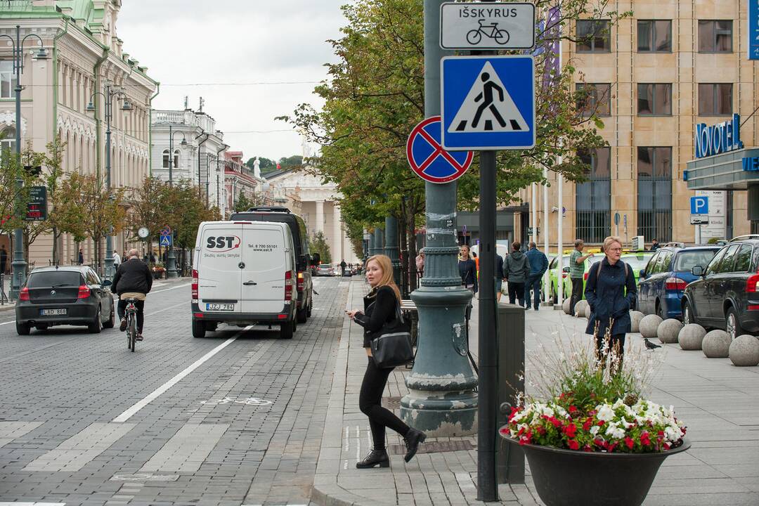 Problema: negalvojama apie tai, kad miesto svečius vežiojantiems automobiliams ar autobusams nebus kur sustoti.