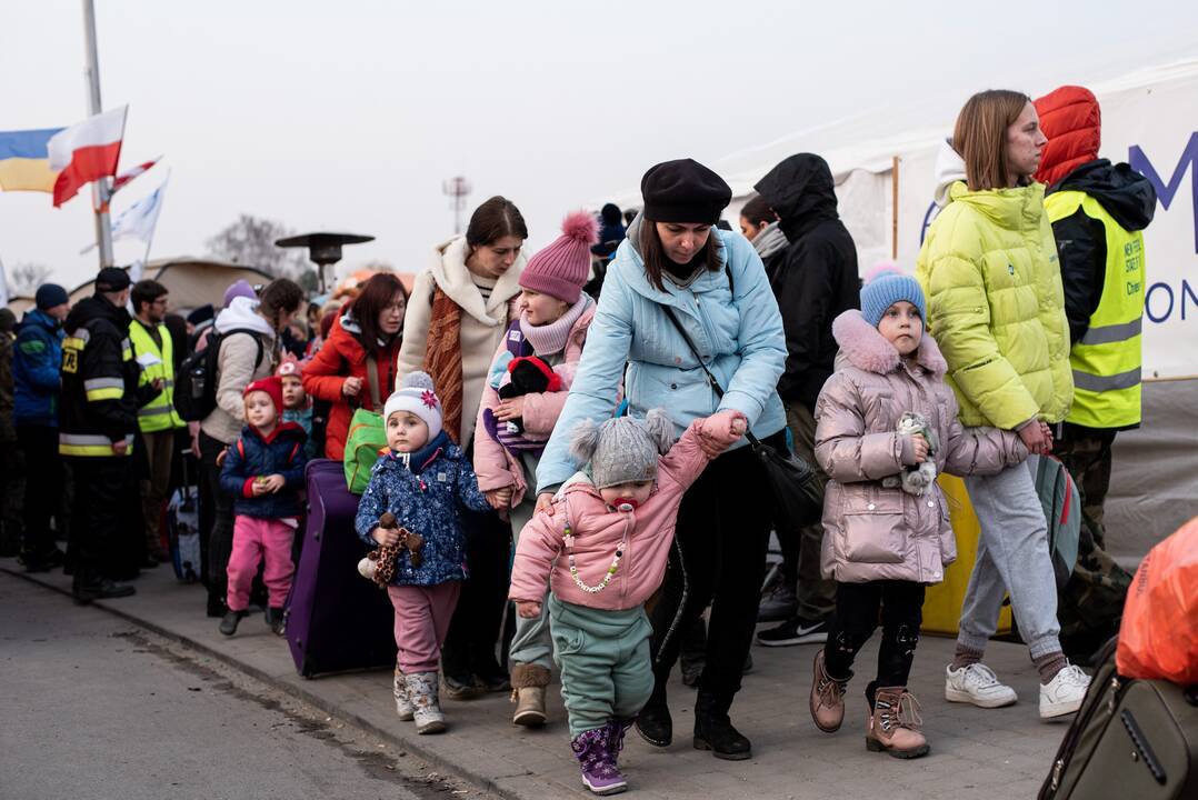 Į Lietuvą jau atvyko per 32 tūkst. karo pabėgėlių iš Ukrainos