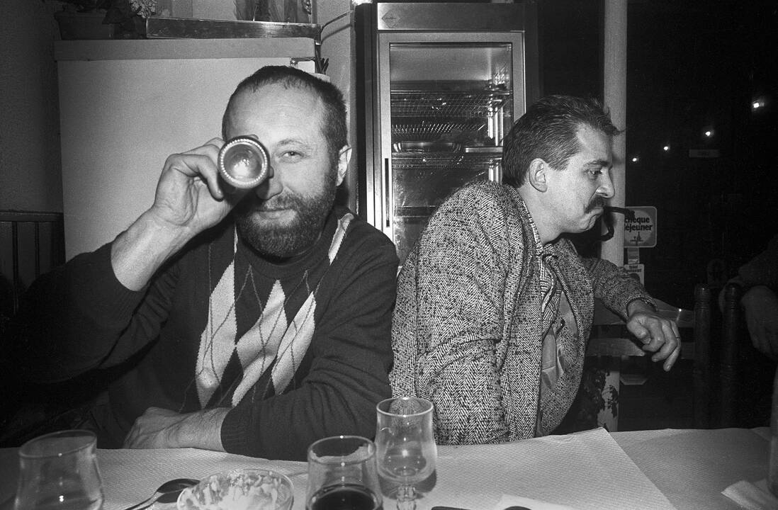 Pažintis: R. Požerskis ir V. Šonta 1974 m. tuomečiame Kauno politechnikos institute.