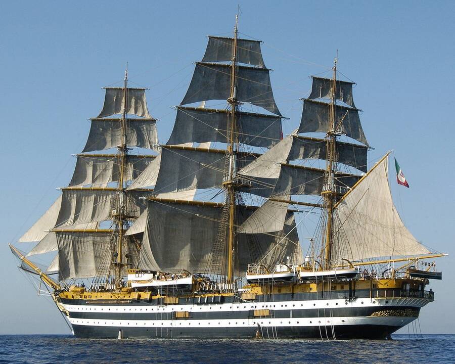 Išskirtinis: „Amerigo Vespucci“ – burlaivis, kuriuo didžiuojamasi Italijoje.