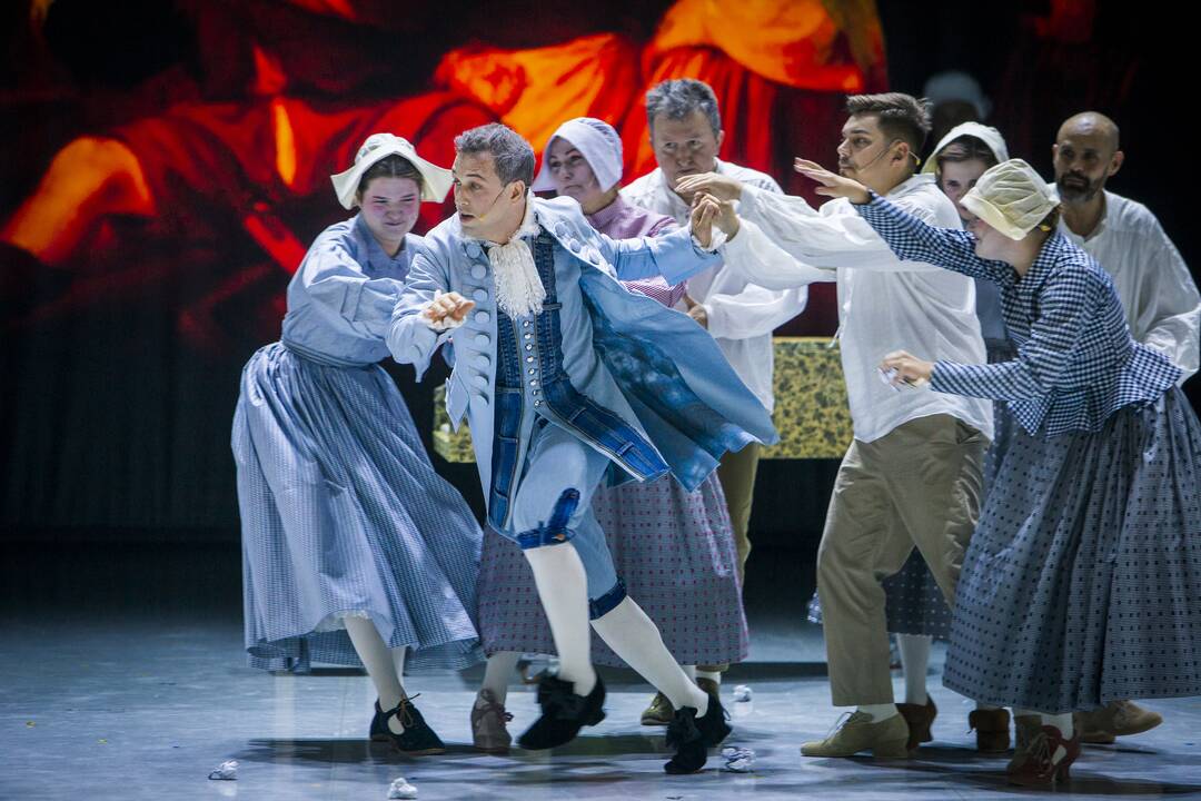 Įvaizdis: W. A. Mozartas miuzikle – pasišiaušęs tiek išvaizda, tiek charakteriu, besišaipantis iš aplinkos ir prieštaraujantis jai.