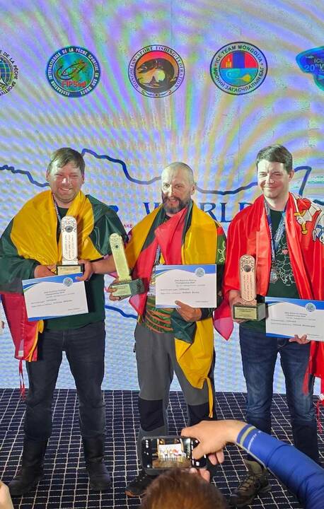 Šaunuoliai: trys lietuviai, trys žvejai, trys prizinių vietų laimėtojai – sveikiname!