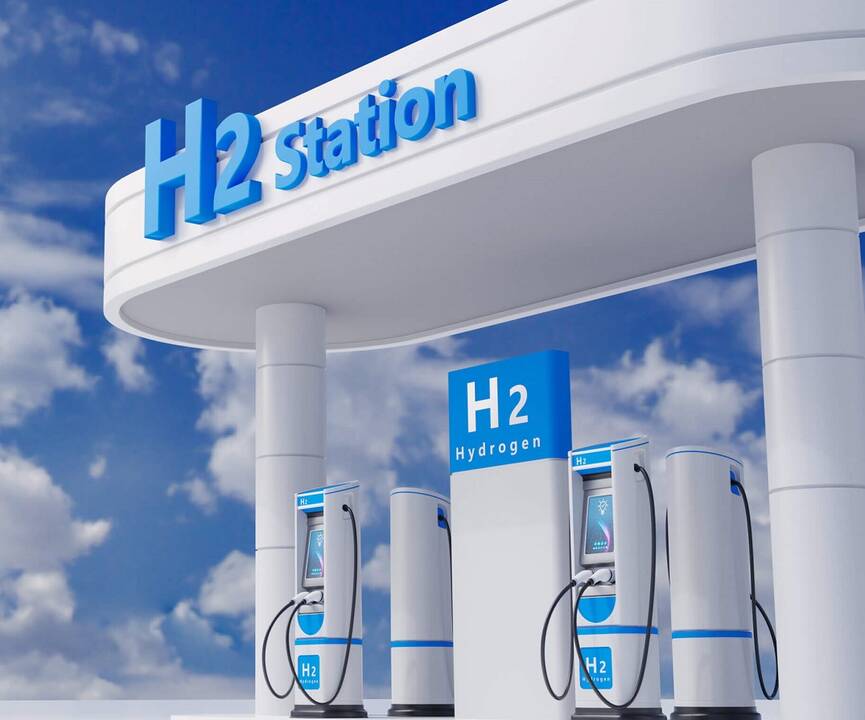 Pastebėjimas: vandenilio gamybai naudojama daug saulės ir vėjo energijos, taip pat ir švaraus vandens.