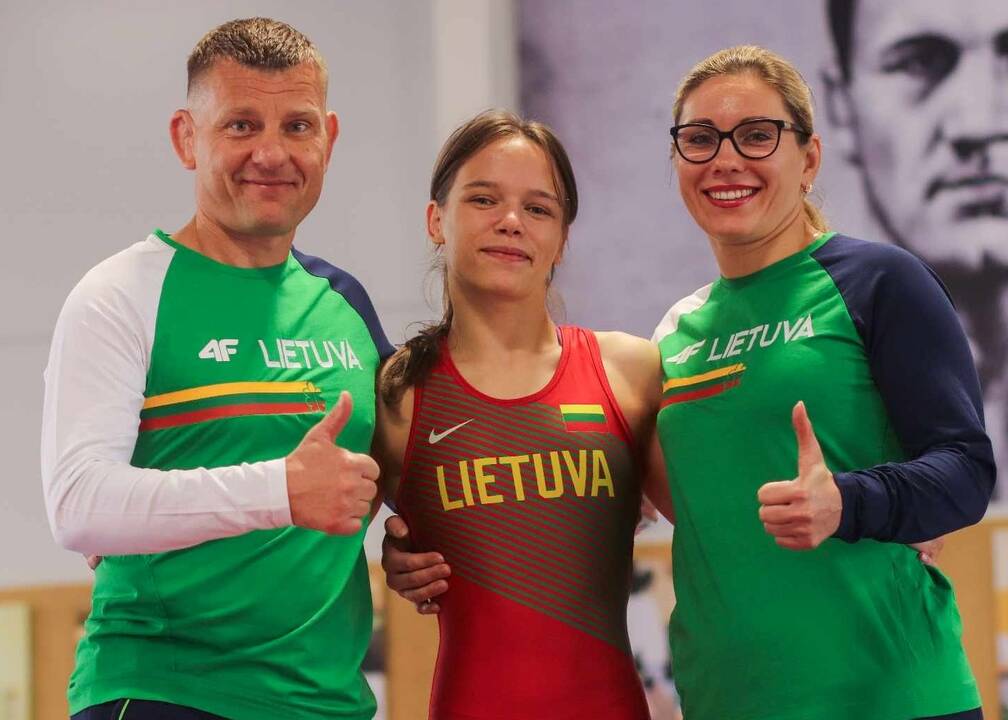 Sėkmė: A. Palšytė olimpinį kvalifikacinį normatyvą Palangos stadione įvykdė penktu bandymu.