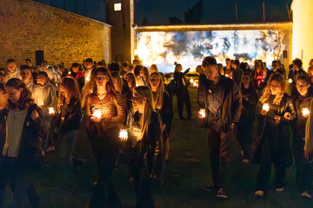 Tradicija: žydų genocido dienos minėjimas, kaip kasmet, vyko ir Kauno IX forte.