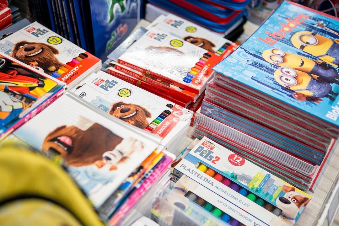 Tarša: kasmet į konteinerius keliauja neišmatuojamas kiekis neprirašytų sąsiuvinių ir nepiešiančių flomasterių.