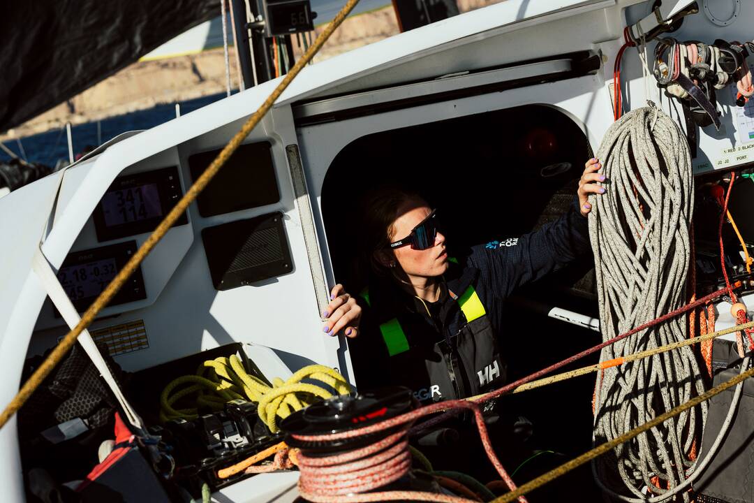 Susikaupusi: rimties akimirka prieš sudėtingas „The Ocean Race Europe“ varžybas.