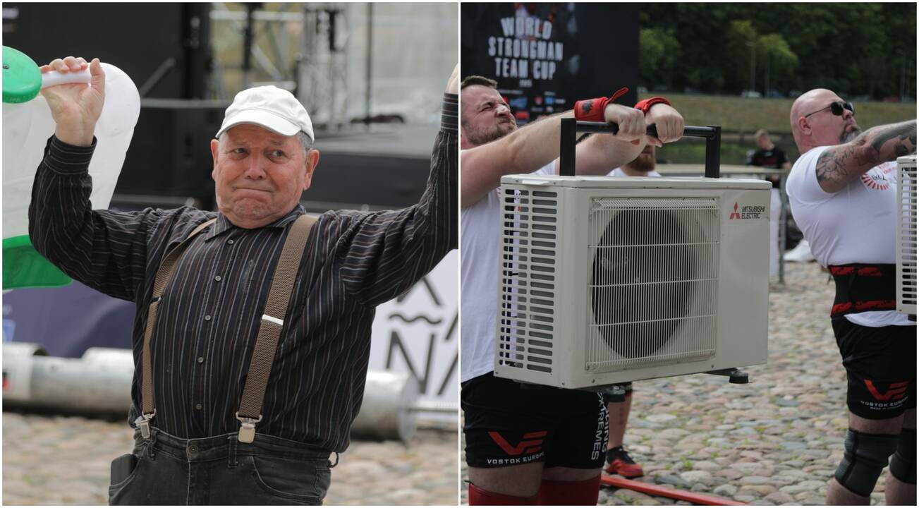 Iššūkiai: Kaune varžėsi šešių šalių stipruoliai, jėgas galėjo išbandyti ir žiūrovai.