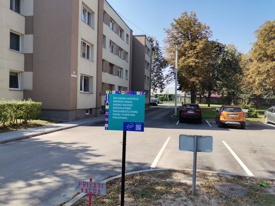 Skaičius: pakaunėje programos lėšomis sutvarkyta daugiau kaip pusšimtis daugiabučių namų kiemų.