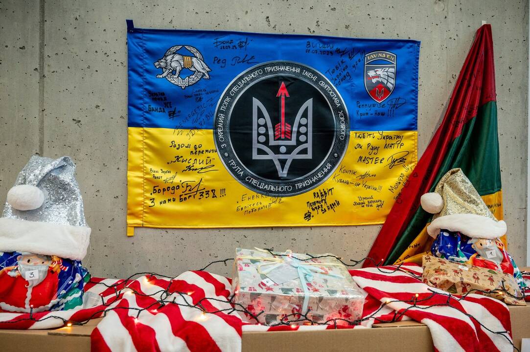 Akcija: Dariaus ir Girėno stadione buvo renkama parama, kuri bus iššiųsta į frontą Ukrainoje.