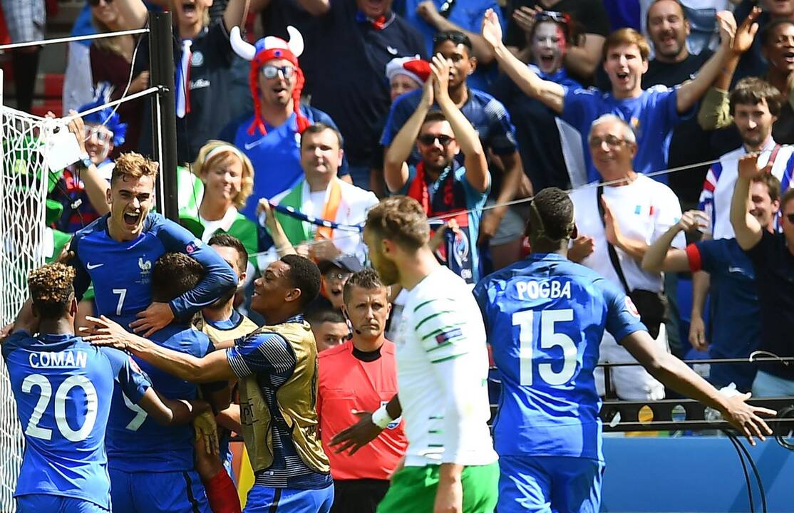 Euro 2016: Prancūzija – Airija 2:1