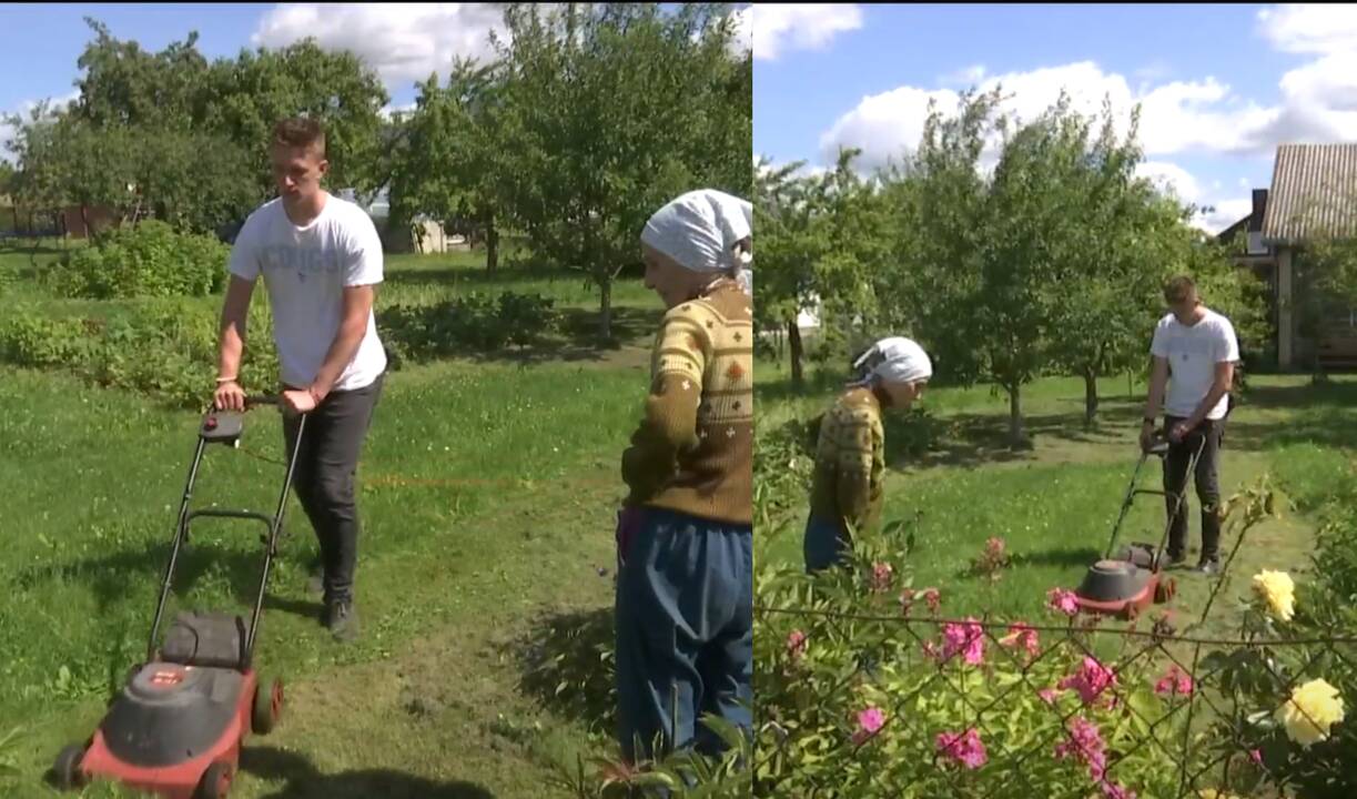 Savanoriaujantys amerikiečiai pjauna žolę ir ravi daržus, bet lietuviai nepatiklūs – kodėl už dyką?
