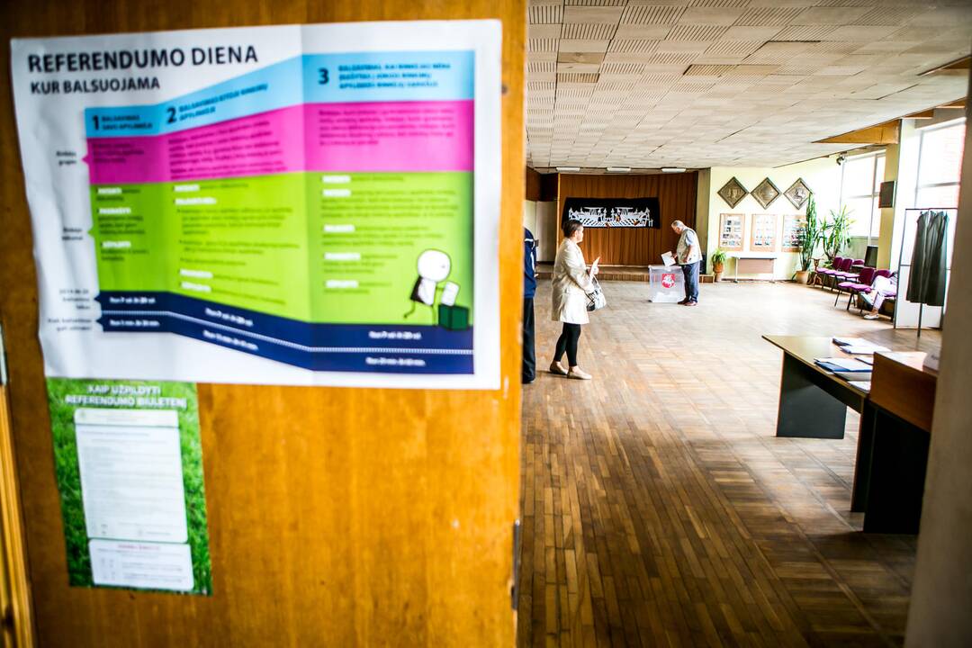 Kauno miesto ir rajono gyventojai balsuoja referendume
