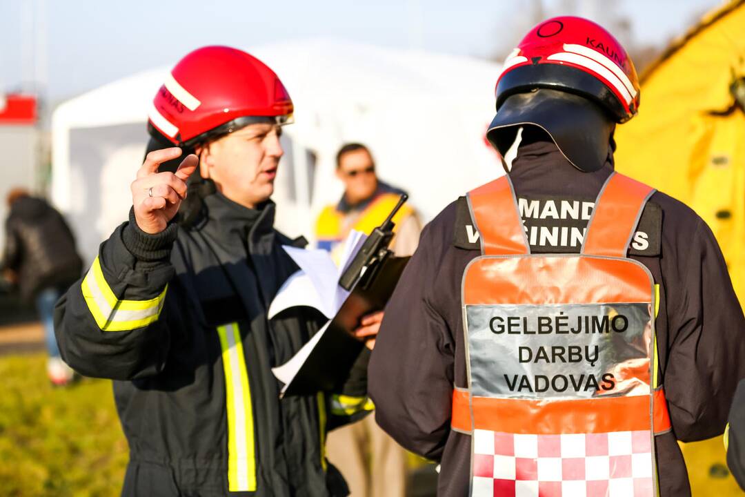 Civilinės saugos pratybos Kaune