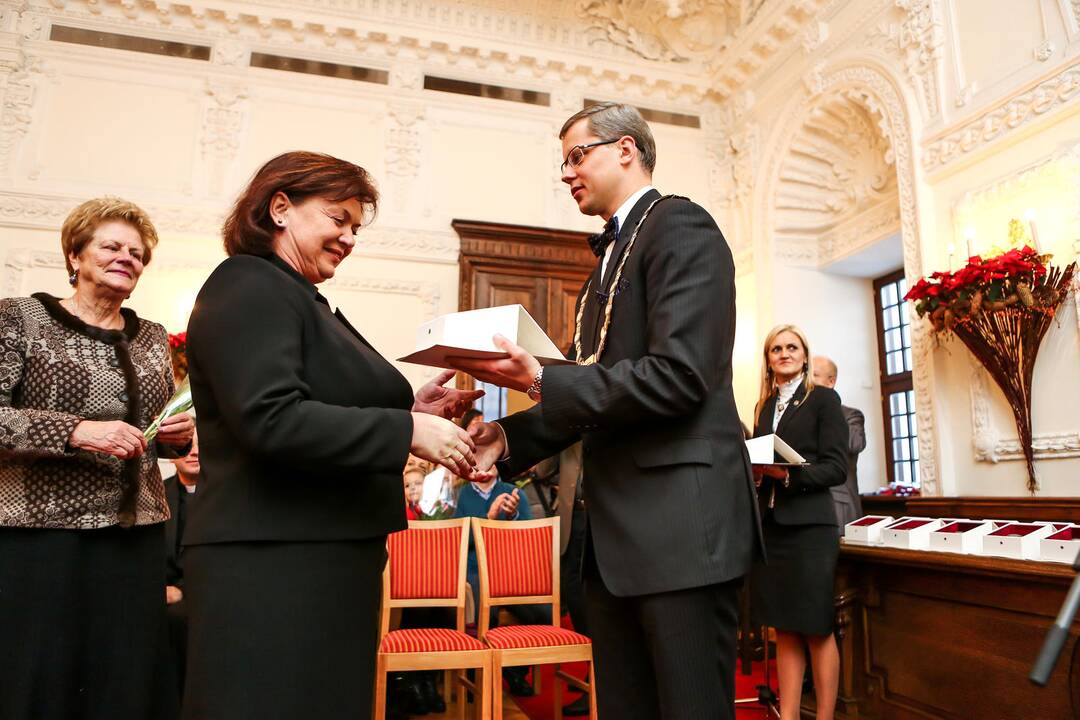 Kauno rotušėje išdalyti Gerumo kristalai
