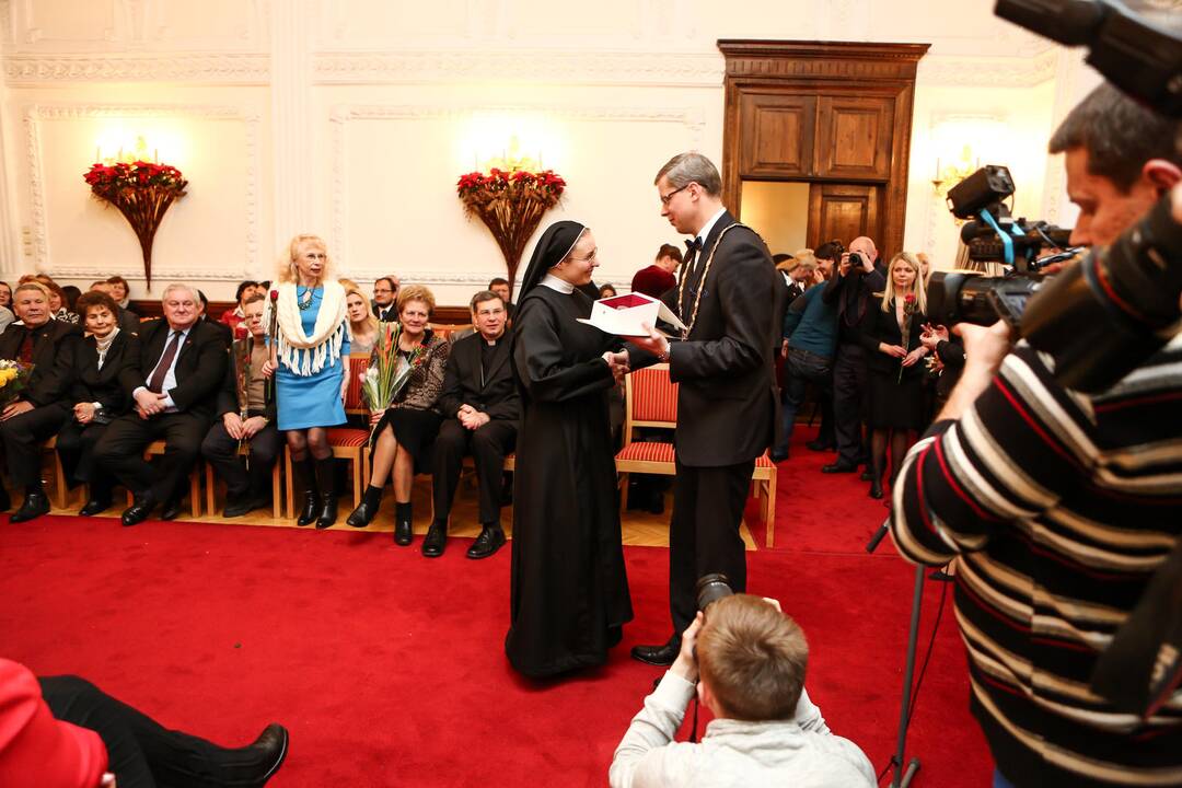Kauno rotušėje išdalyti Gerumo kristalai