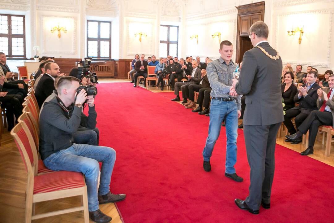 Rotušėje pagerbti populiariausi 2014 metų Kauno sportininkai