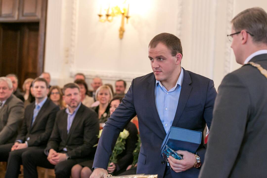 Rotušėje pagerbti populiariausi 2014 metų Kauno sportininkai