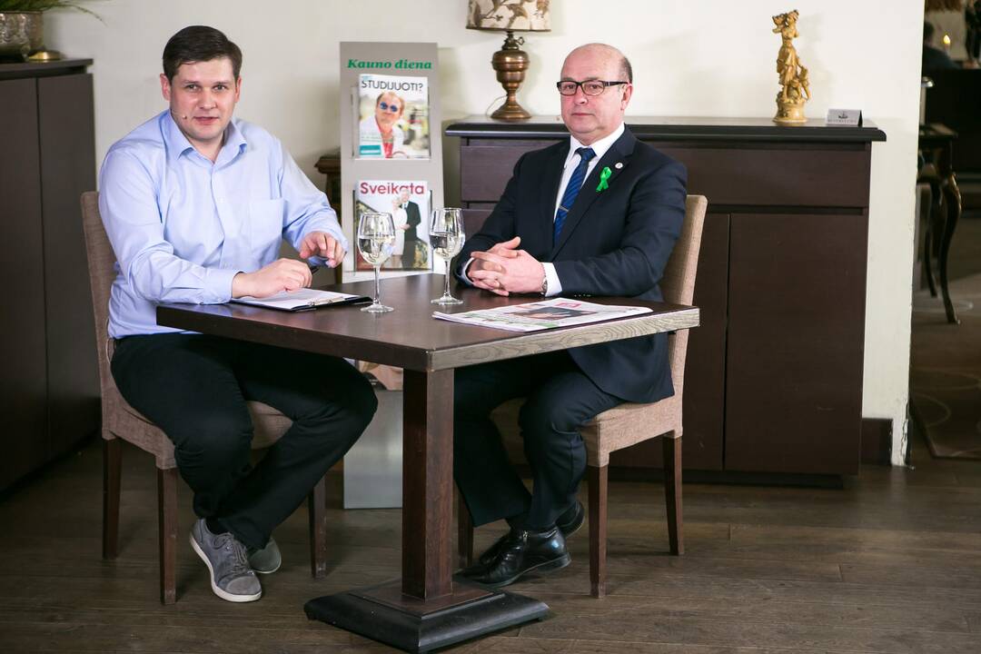 Portalo svečias – naujasis Kauno meras V. Matijošaitis