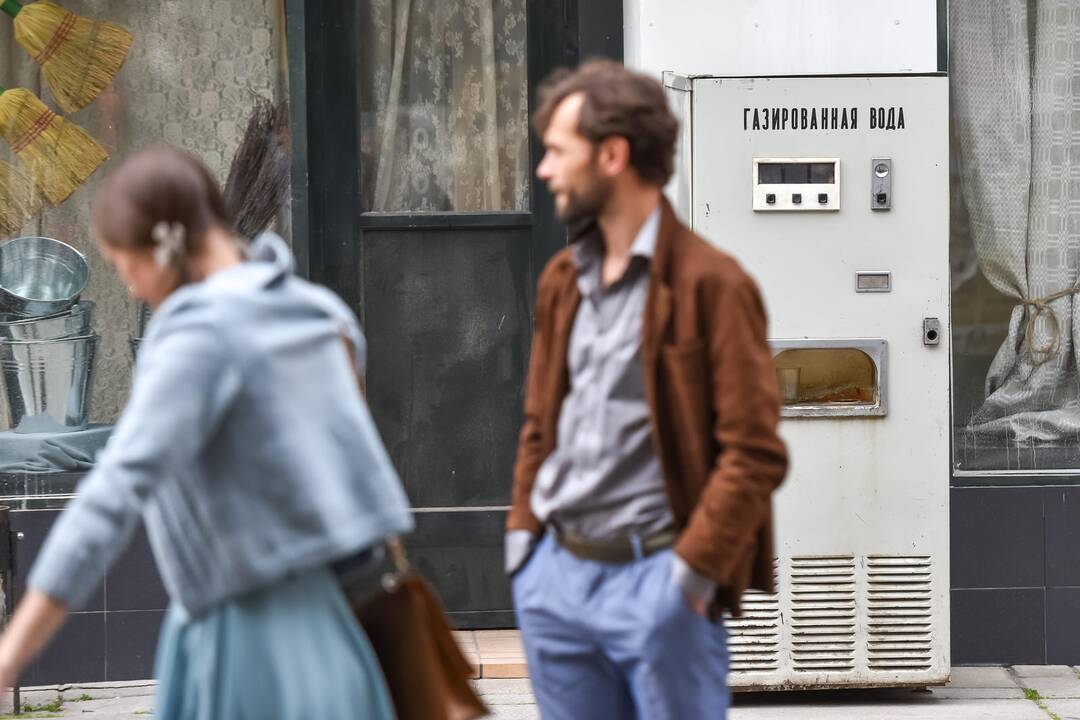 Filmo "Emilija" filmavimas Laisvės alėjoje