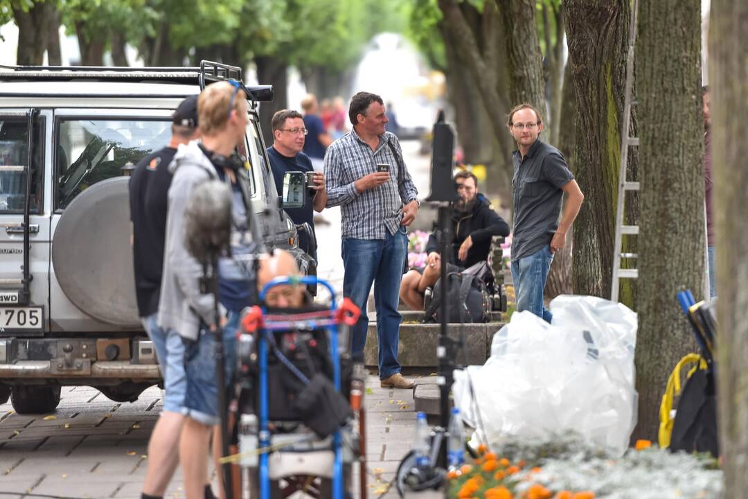 Filmo "Emilija" filmavimas Laisvės alėjoje