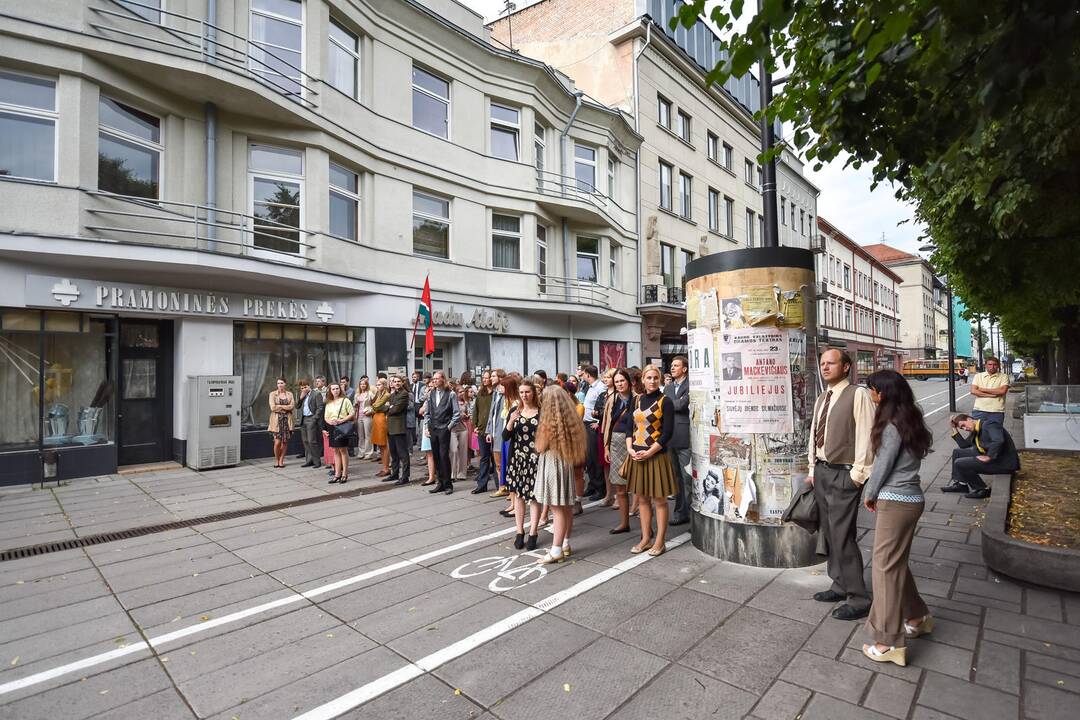 Filmo "Emilija" filmavimas Laisvės alėjoje
