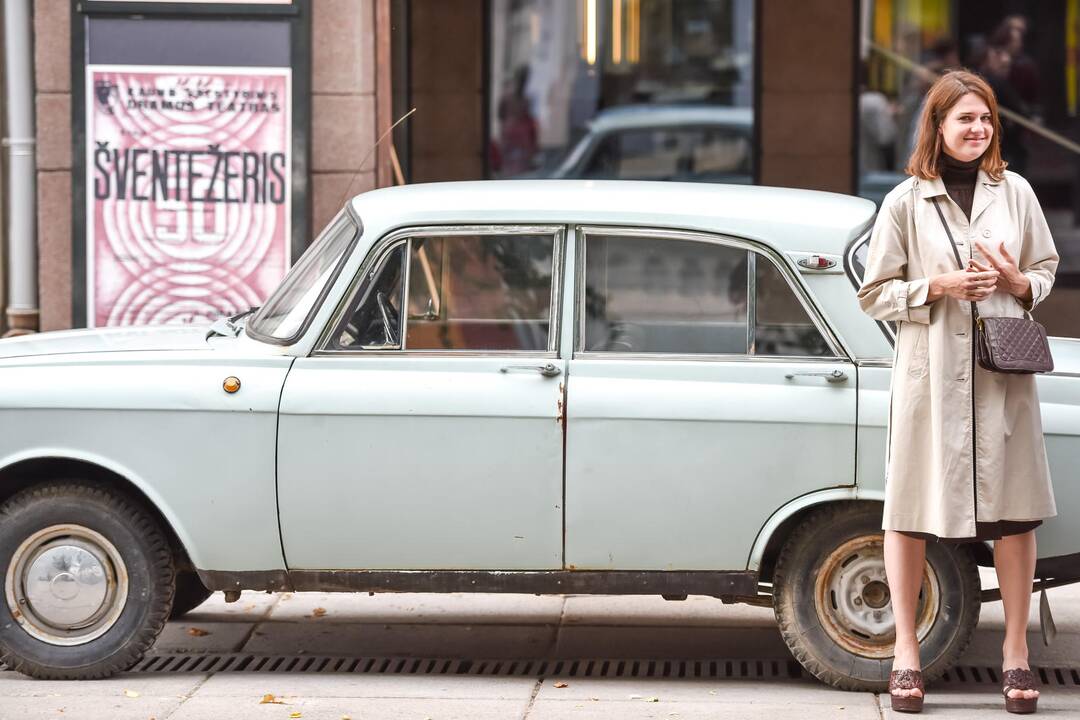 Filmo "Emilija" filmavimas Laisvės alėjoje