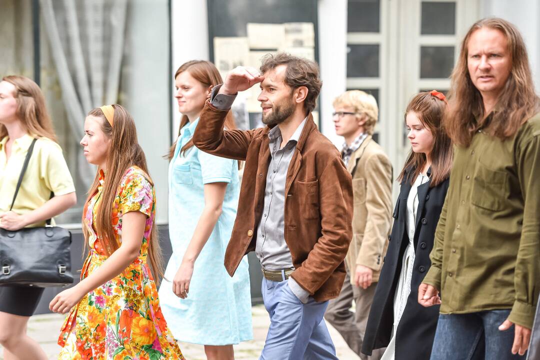 Filmo "Emilija" filmavimas Laisvės alėjoje