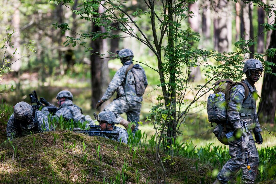 Lietuvos ir JAV karių pratybos Gaižiūnų poligone