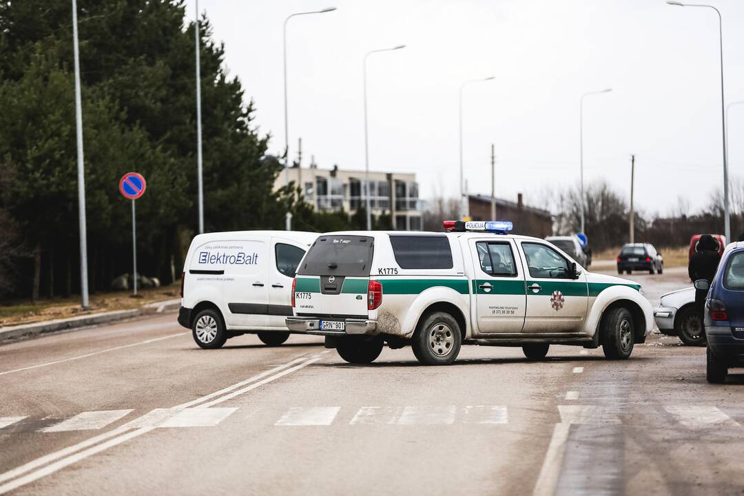 Avarija Baltų prospekte Kaune