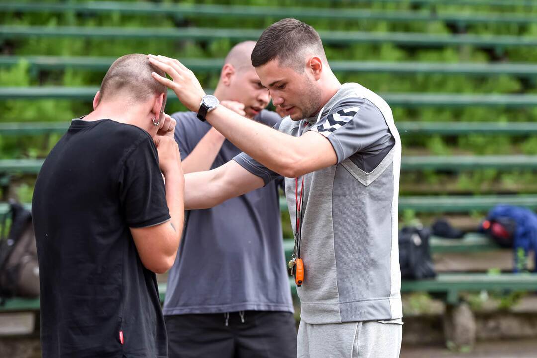 Bokso treniruotė Dainų slėnyje