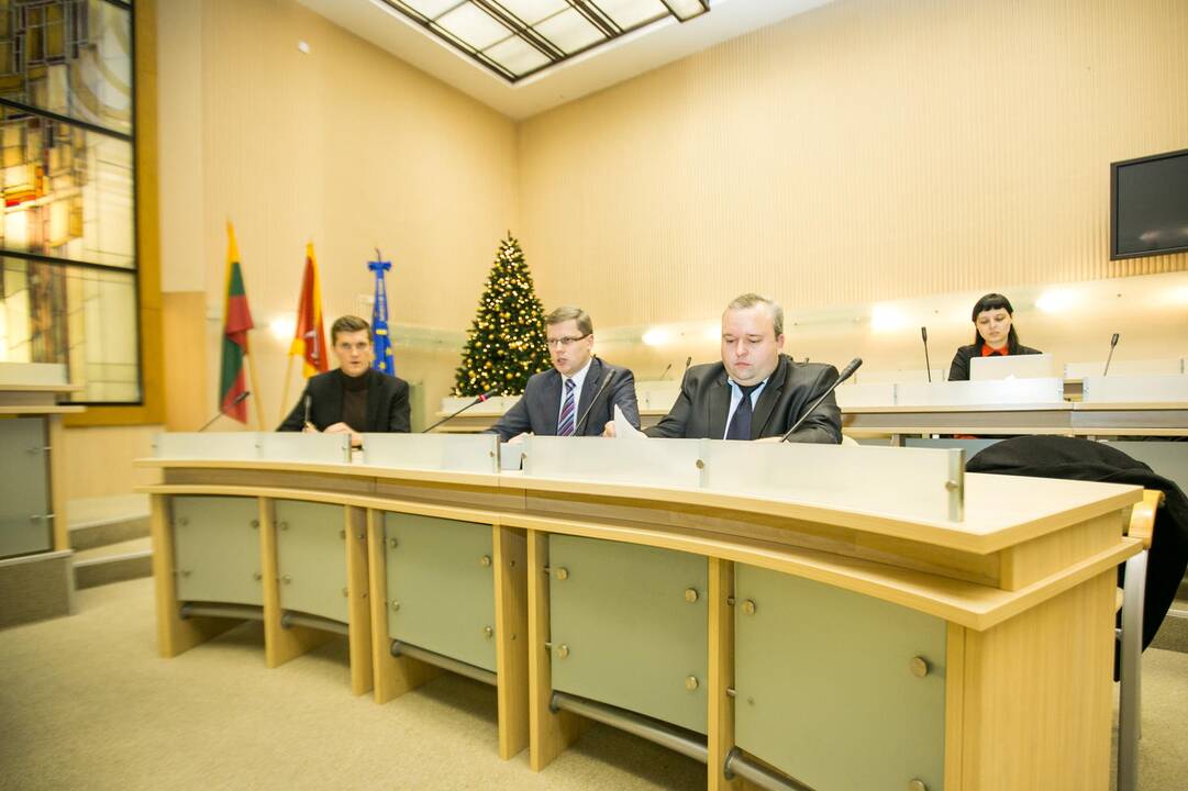 Spaudos konferencija Kauno savivaldybėje