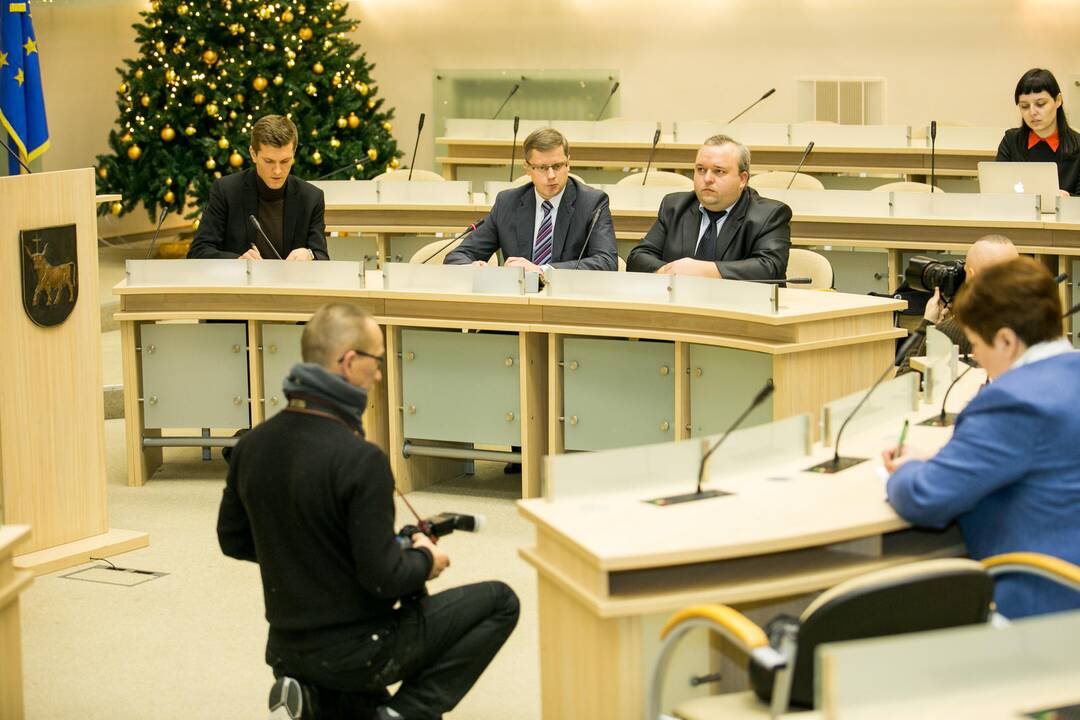 Spaudos konferencija Kauno savivaldybėje