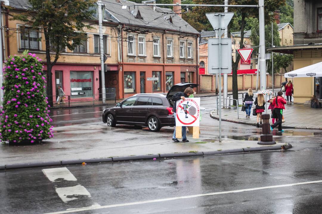 Piketas prie Kauno apylinkės teismo