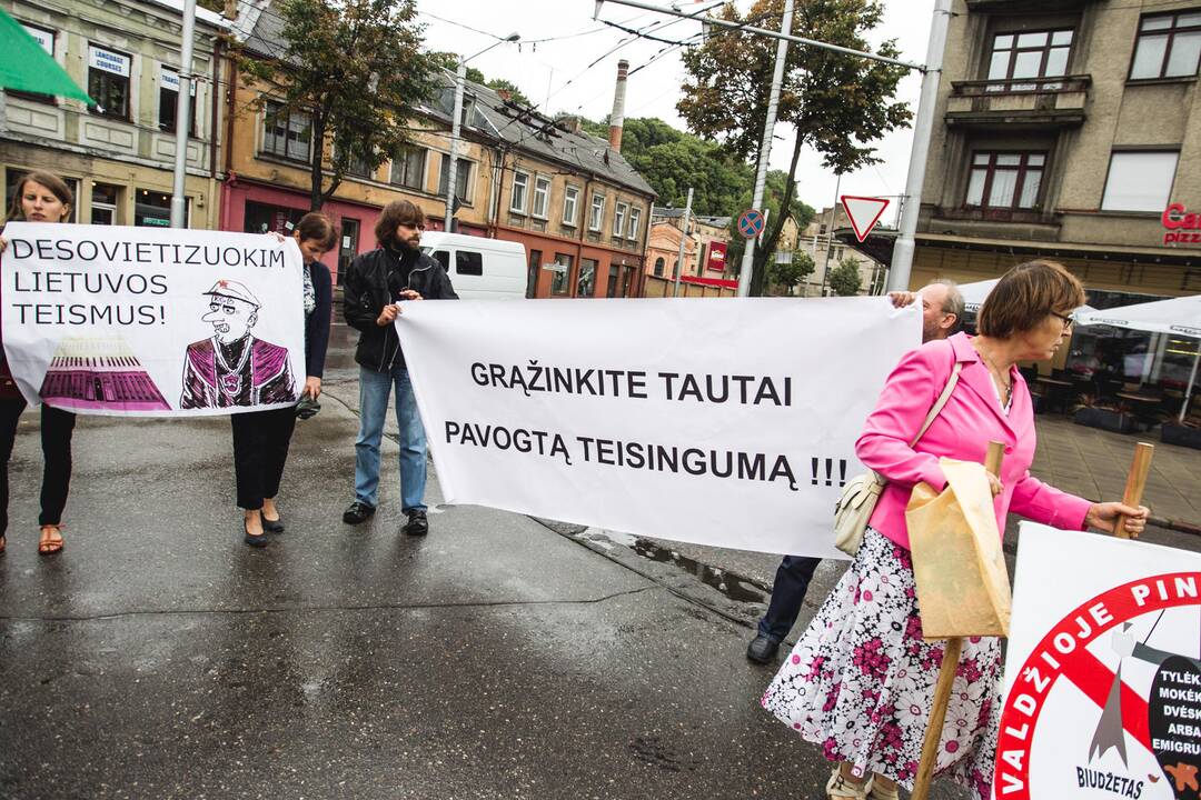 Piketas prie Kauno apylinkės teismo