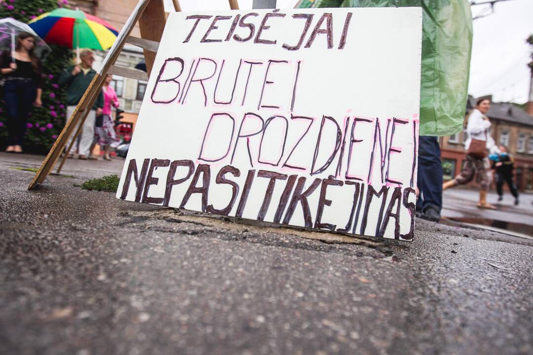Piketas prie Kauno apylinkės teismo