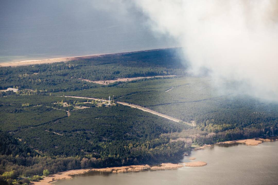 Ugnis negailestingai niokoja Kuršių neriją (unikalios foto)