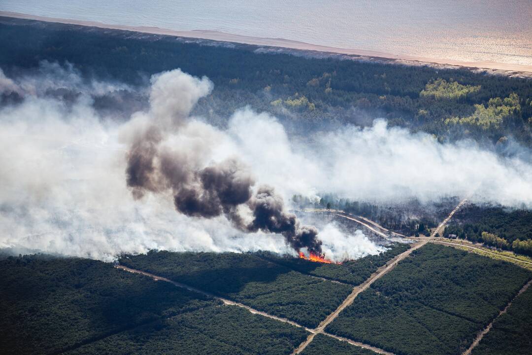 Ugnis negailestingai niokoja Kuršių neriją (unikalios foto)