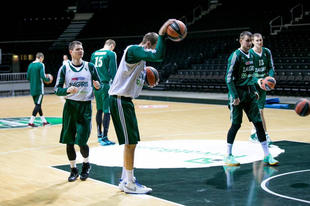 „Žalgirio“ treniruotė prieš susitikimą su Tel Avivo „Maccabi“