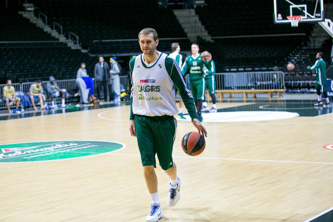 „Žalgirio“ treniruotė prieš susitikimą su Tel Avivo „Maccabi“