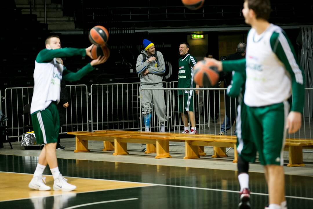 „Žalgirio“ treniruotė prieš susitikimą su Tel Avivo „Maccabi“