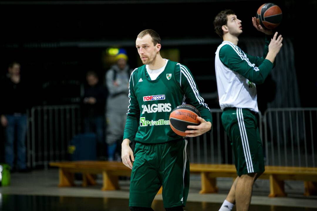„Žalgirio“ treniruotė prieš susitikimą su Tel Avivo „Maccabi“