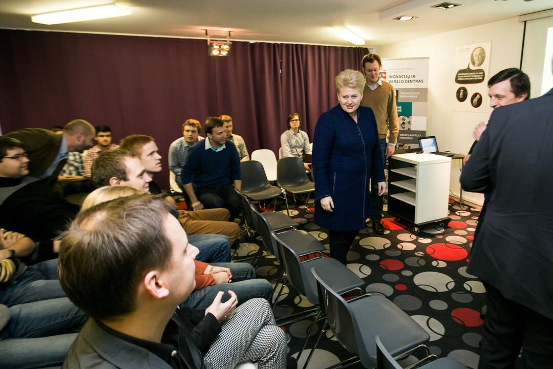 Prezidentė D. Grybauskaitė apsilankė Kauno technologijos universitete