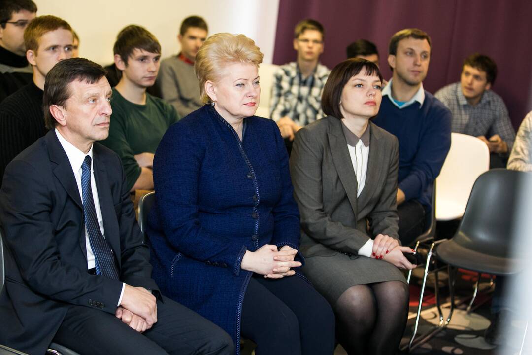Prezidentė D. Grybauskaitė apsilankė Kauno technologijos universitete