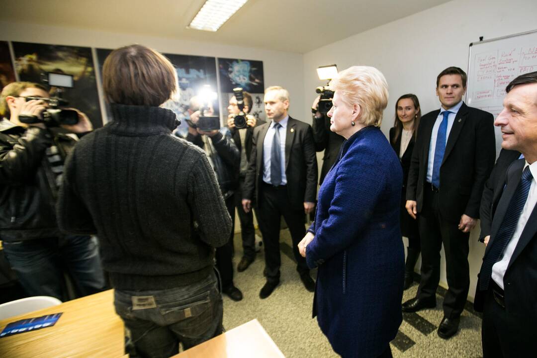 Prezidentė D. Grybauskaitė apsilankė Kauno technologijos universitete