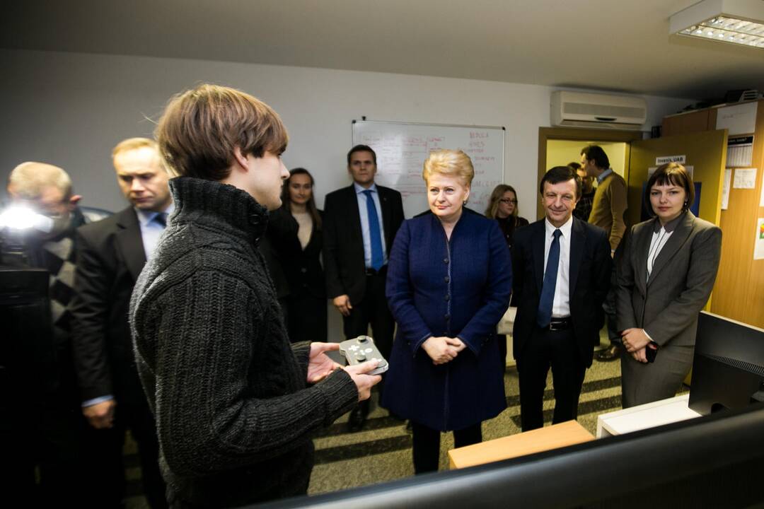 Prezidentė D. Grybauskaitė apsilankė Kauno technologijos universitete