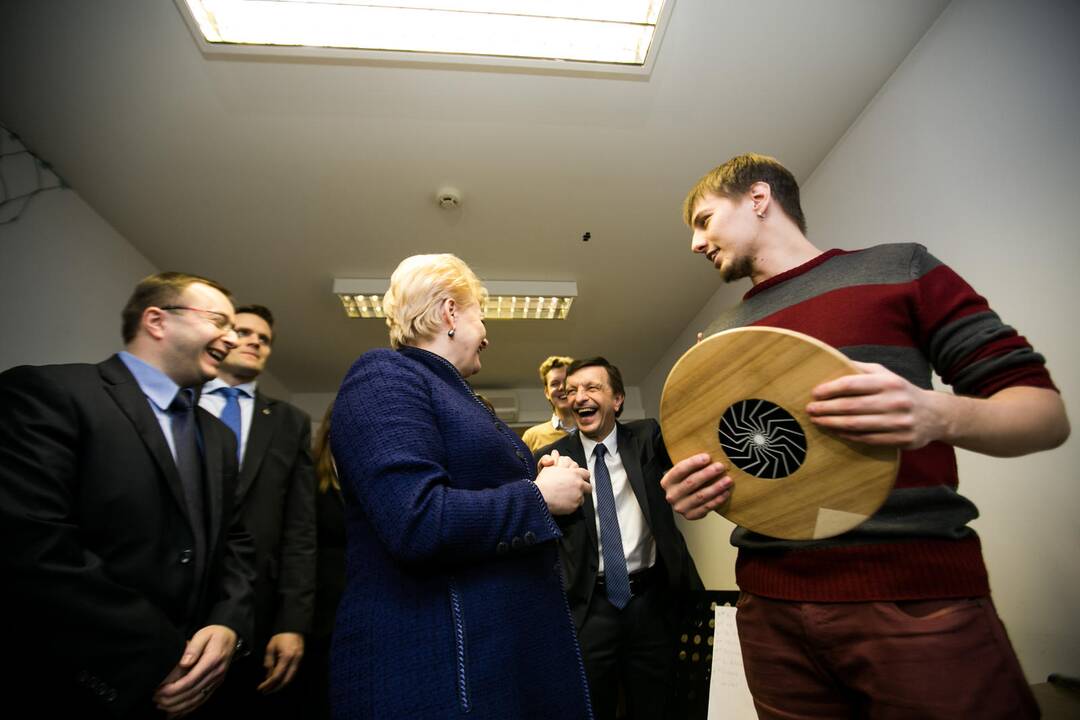 Prezidentė D. Grybauskaitė apsilankė Kauno technologijos universitete