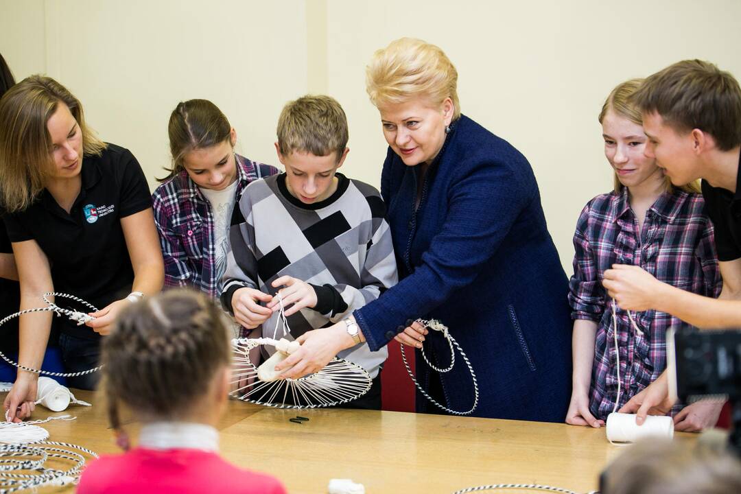 Prezidentė D. Grybauskaitė apsilankė Kauno technologijos universitete